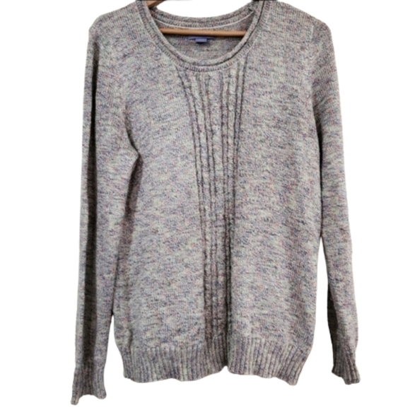 Laura Scott Sweaters - Laura Scott Ribbed Knit Confetti Colored Soft Sweater Size XL